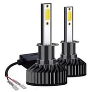 Set 2 becuri Led H1 F2 COB canbus 100W lumina alb-rece 12.000 lumeni