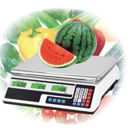 Cantar electronic comercial pentru legume / fructe, cantarire maxima 40 kg, digital, functie de memorie