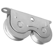 Rola dubla pentru poarta culisanta, metal, diametru 60 mm