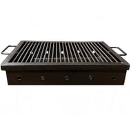 Gratar Romanesc de gradina fix si mobil 60x40 cm, Fabricat Manual, Negru