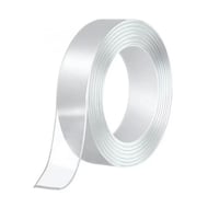 Banda dublu adeziva transparenta, grosime 1 mm, latime 18 mm, lungime 5 metri