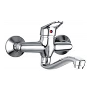 Baterie bucatarie / baie, montaj pe perete, monocomanda, finisaj cromat, pipa 20 cm