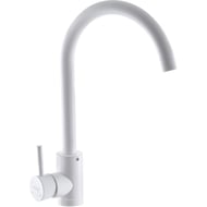 Baterie bucatarie, MIXXUS SUS-011, stativa, monocomanda, alama, granit alb, racorduri incluse