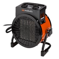 Aeroterma aer cald, electrica, Evotools EH 2000, 2 kW, 220 V, 2 trepte de putere, rezistenta ceramica
