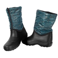 Cizme din pvc impermeabile, antiderapante, captuseala sintetica, turquoise, dama