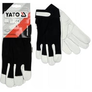 Manusi de protectie din bumbac/piele, marimea 10, Yato YT-74640, prindere velcro