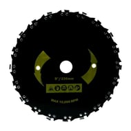 Disc motocoasa cu lant de drujba 230mm x 25.4 mm