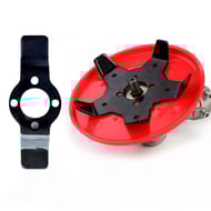 Disc motocoasa pentru plivit 2 in 1, material din otel