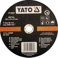 Disc Debitat Metal 230 x 2 x 22mm Yato YT-5927