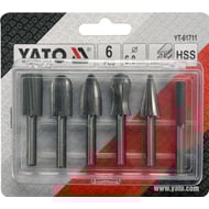 Set cutite frezat, Yato YT-61711, tija 6 mm, ambalaj plastic, 6 bucati
