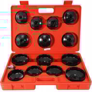 Set chei tubulare pentru filtru ulei, 15 piese