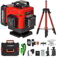 Nivela laser cu trepied 16 linii, 25m, display LCD, Timp de nivelare ≤ 5s, ±0.2 mm/1m, 2 acumulatori, PROFESIONAL, ELEFANT E4DT-DB-M