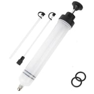 Pompa extractor fluid auto, seringa pentru schimb de ulei cu furtun, aspirator manual de combustibil si umplere, 500ml, transparent, pentru ulei si lichide mecanice