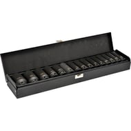Set chei tubulare adanci, de impact Yato YT-1055, 1-2'',15 Buc, Cr-Mo, 10-32mm