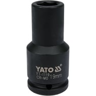 Cheie tubulara lunga de impact, 19mm, 3/4" CR-MO, Yato YT-1119