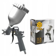 Pistol de vopsit cu aer comprimat, Vorel 81618, 0.6L, cupa din plastic in partea de sus, duza 1.5mm