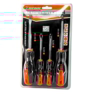 Set 4 surubelnite cu varf magnetic, CrV, maner ergonomic