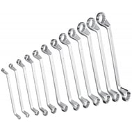 Chei inelare cu cot , 6-32 mm, set 12 bucati, satinate, CrV