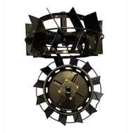 Set 2 roti metalice cu manicot pentru motocultor, diametru 390 mm, latime 160 mm