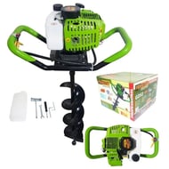 Motoburghiu pamant, Motoforeza Procraft GD52, pe benzina, 2 timpi, 2 CP, burghiu inclus 150 mm