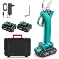 Foarfeca electrica de gradina, pentru taiat crengi pomi, SDK, 48 V, cu 2 acumulatori Li-ion 4Ah