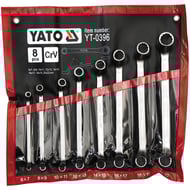 Chei inelare cu cot Yato YT-0396, 6-22 mm, set 8 bucati, satinate, 6-22 mm, CrV