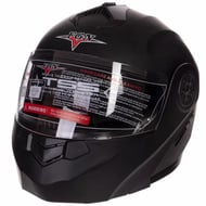 Casca flip up FGN cu ochelari de soare, negru mat