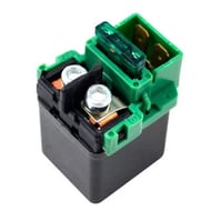 Releu pornire patrat cu siguranta electrica 12V (mufa verde)