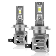 Set 2 Becuri Auto, Led H7 cu ventilator, 180w, 24000lm, IP68, 6000k, 9-32V
