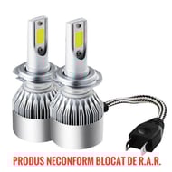 Set 2 Becuri LED Auto H7, C6, 6000K, 36 W