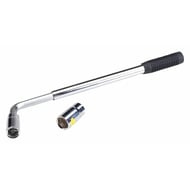 Cheie telescopica tip L pentru roti, 2 tubulare 17x19 mm / 21x23 mm