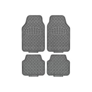 Set 4 Covorase Auto, Universale, Model Diamond, PVC, Culoare Aluminiu Carbon