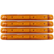 Lampa Gabarit cu 12 LED-uri 12/24V Set 4buc, Galben
