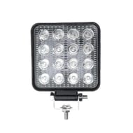 Proiector LED Auto, Offroad, 48W, 12V-24V, 1800 Lumeni, Patrat, 16 Leduri, Flood Beam
