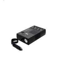 Invertor Auto 200W 12/24V DC la 220V AC cu 2xUSB/ 1x USB Type-C, 2xPort 220, Led Smart Display, Protectie Supraincalzire