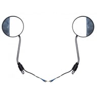 Set oglinzi moto si ATV negre cu semnalizare, filet M10