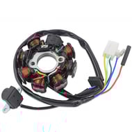 Magnetou / stator aprindere scuter GY6 50cc-80cc, 8 bobine, 5 fire