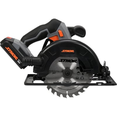 Circular de mana sthor 20v, 165mm, 1X2 ah 78133