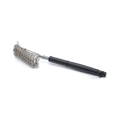 Perie pentru curatat gratar, 2 in 1, sarma si racleta