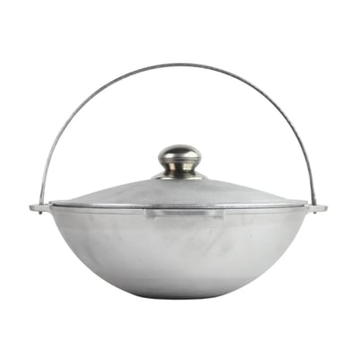 Ceaun din aluminiu alimentar, capacitate 4 L, cu suport si capac, Brizoll (model asiatic)