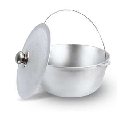 Ceaun din aluminiu alimentar, capacitate 8 L, cu suport si capac