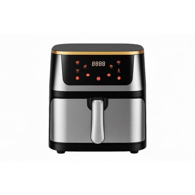 Friteuza cu aer cald, Air Fryer, afisaj digital, Temperatura Reglabila 100-200°C, incalzire dubla, LCD Touch Control, capacitate 10L, 2000W