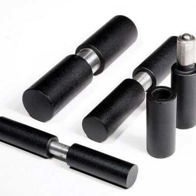 Balama sudabila, neagra cu bila in cap, grosime 32mm, lungime 140mm