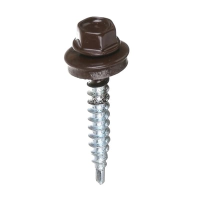 Surub pentru tigla metalica, autoforant, maro ciocolata 8017, 4.8 x 35mm, 250 bucati