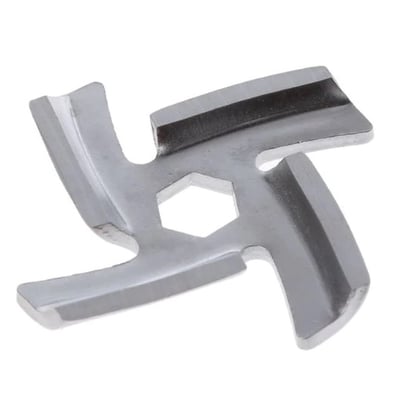 Cutit inox cu interior hexagon pentru masina electrica de tocat carne, Diametru exterior 45mm