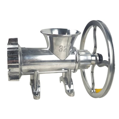 Masina tocat carne manuala nr.32 din aluminiu, Profi, cu rulment si fulie mare