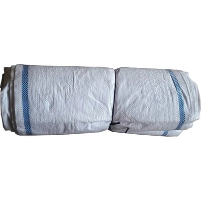 Set 100 saci rafie pentru cereale, fructe, legume si moloz, dimensiune 52X90 cm, Alb