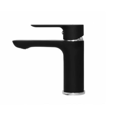 Baterie baie pentru lavoar, HI-NON H181-FD-439, montaj stativ, monocomanda, finisaj negru