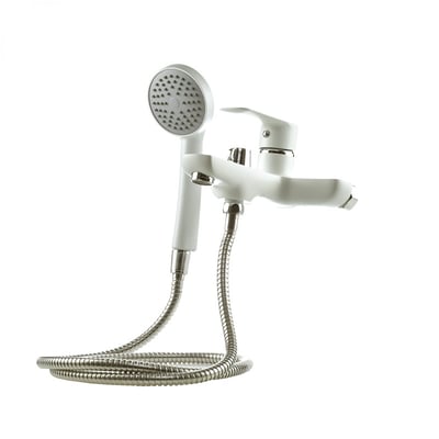 Baterie baie pentru cada / dus, HI-NON H183-FW-439, pipa fixa, montare pe perete, alb