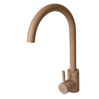 Baterie bucatarie, MIXXUS SUS-011, stativa, monocomanda, alama, granit bej, racorduri incluse